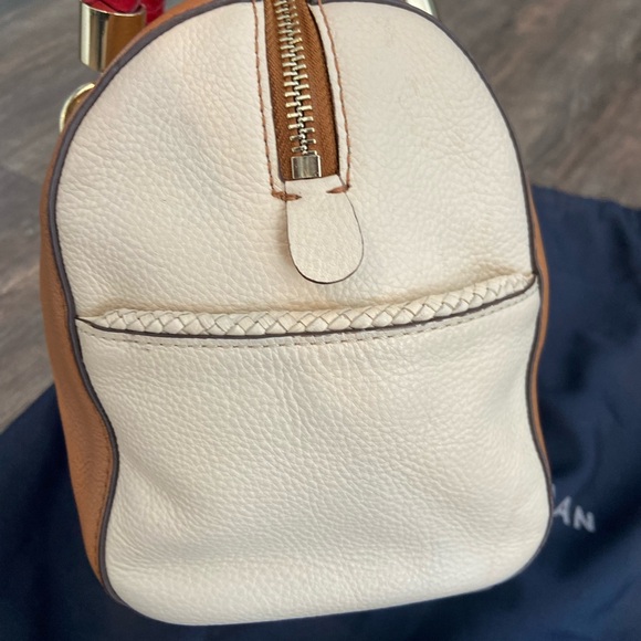 Cole Haan Brown Satchel with Red Accents - Picture 4 of 6